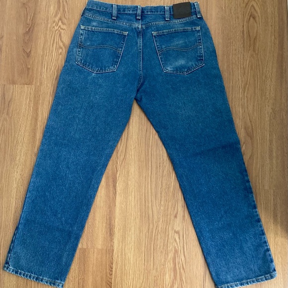 💕 Lee Men’s 100% Cotton Regular Fit Straight Leg Jeans Size 34x30 💕 - Picture 6 of 8